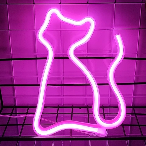 Pink Butterfly Neon Sign LED Wall Decor Lamp Girl Gift USB Battery New - Picture 6 of 6